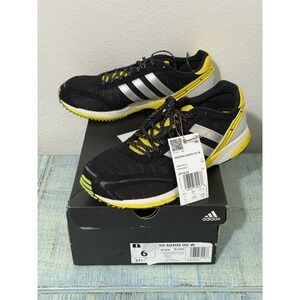Adidas Adizero Adios OG Women's Size 6 Black Silver Yellow Sneakers New